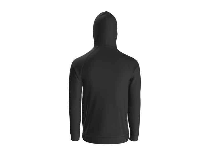 No Pants Show Fleece Hoodie - back view