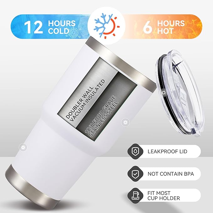 5 Star Mafia White 30oz Tumbler