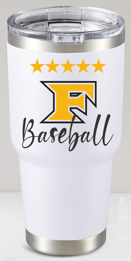 5 Star Mafia White 30oz Tumbler
