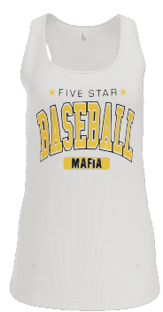 5 Star Baseball Ladies Tank Top