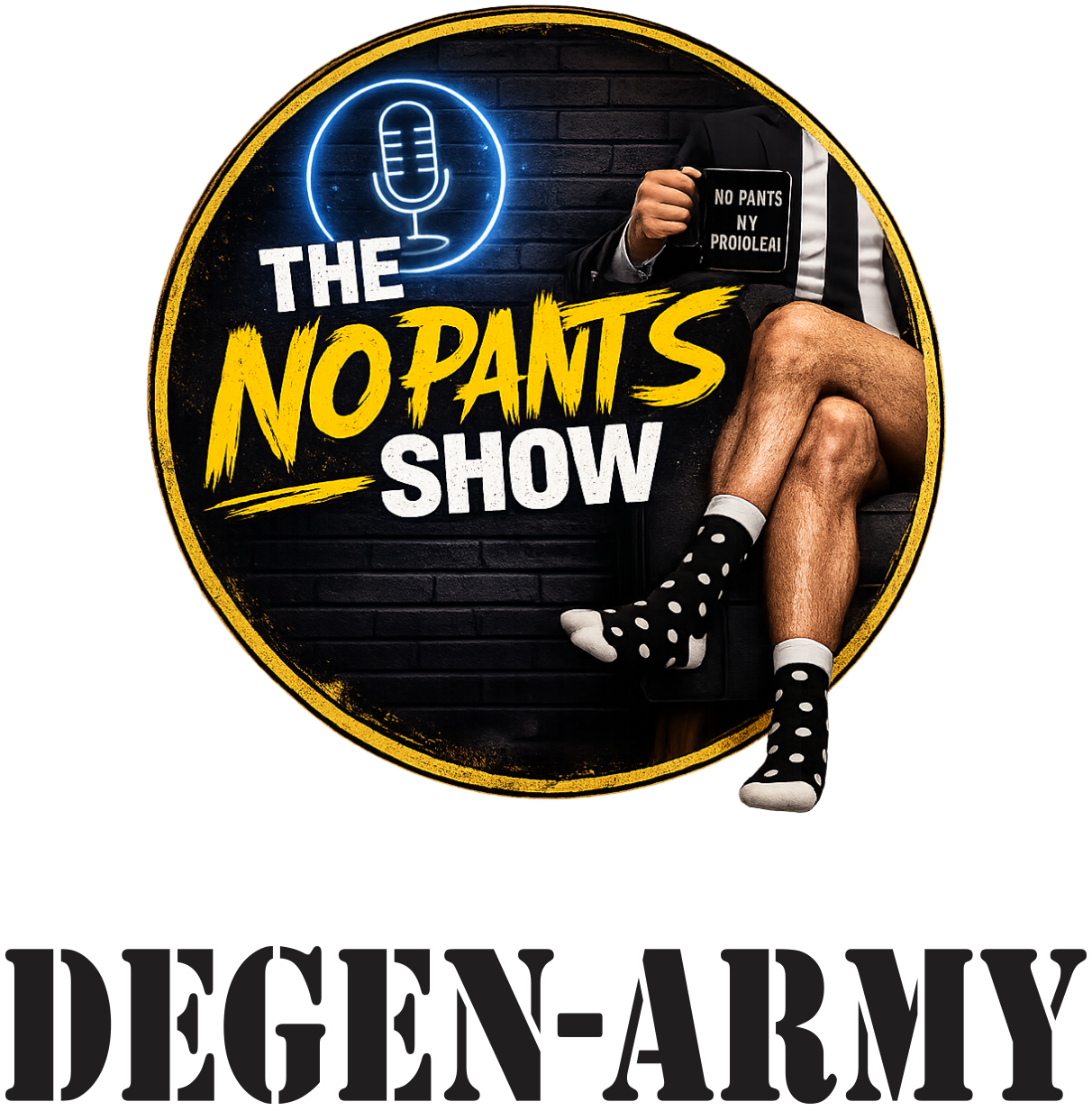 No Pants Show UV DTF Decal