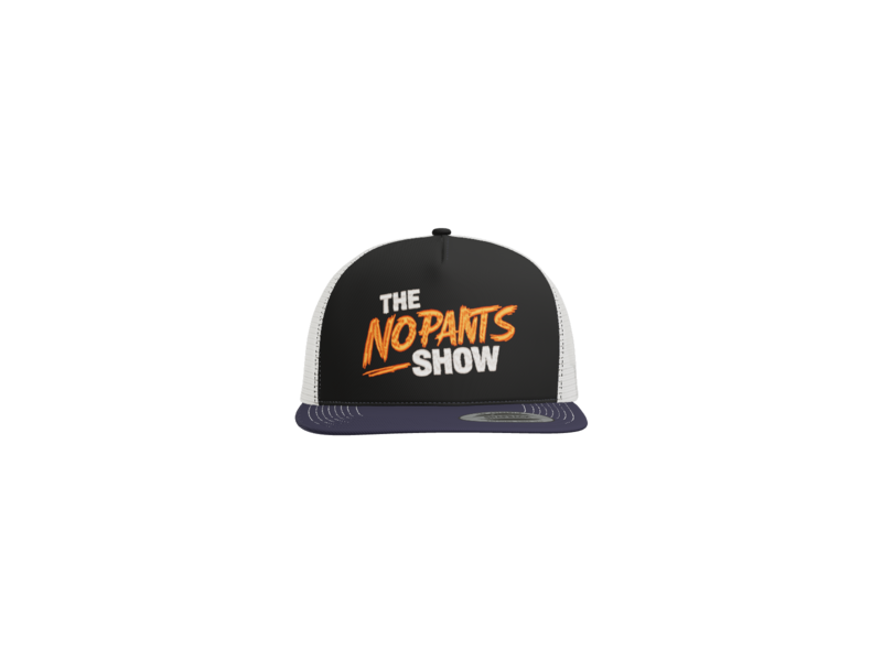 No Pants Show Adjustable Trucker Mesh Hat - front view