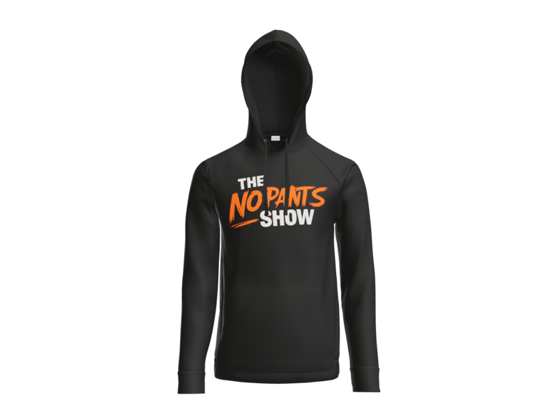 No Pants Show Fleece Hoodie - front view