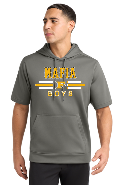Mafia Boys Sport-Wick ® Fleece Short Sleeve Hooded Pullover