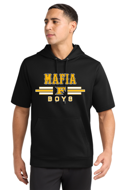 Mafia Boys Sport-Wick ® Fleece Short Sleeve Hooded Pullover