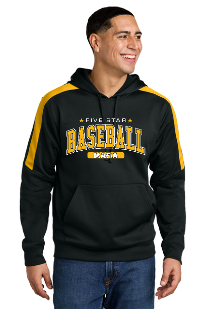 5 Star Mafia Baseball Black/Gold Fleece Hoodie