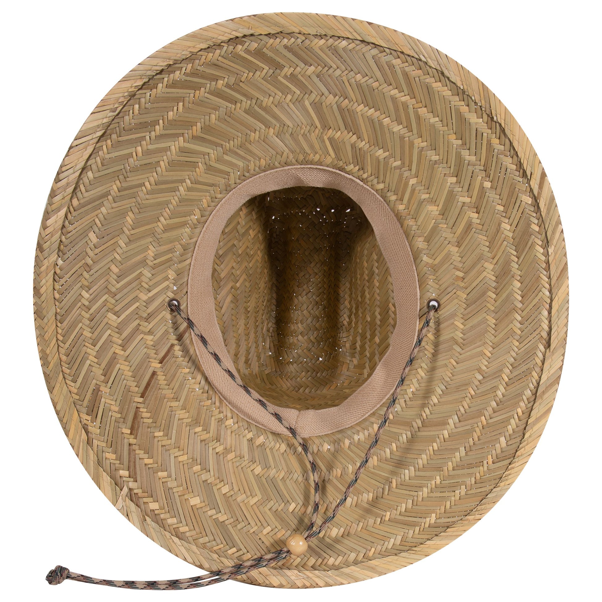 No Pants Show Straw Hat - interior view showing sweatband