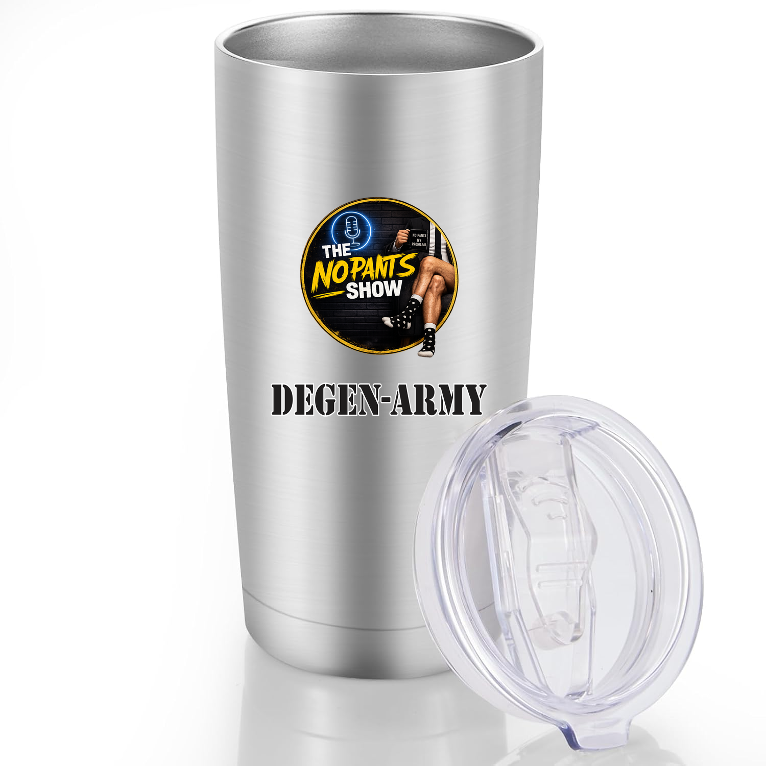 No Pants Show Tumbler 20oz - Stainless Steel
