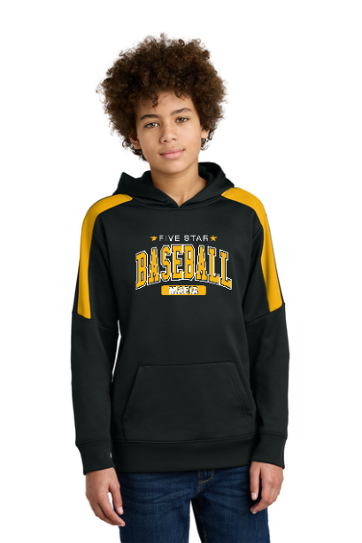 5 Star Mafia Baseball Black/Gold Fleece Hoodie