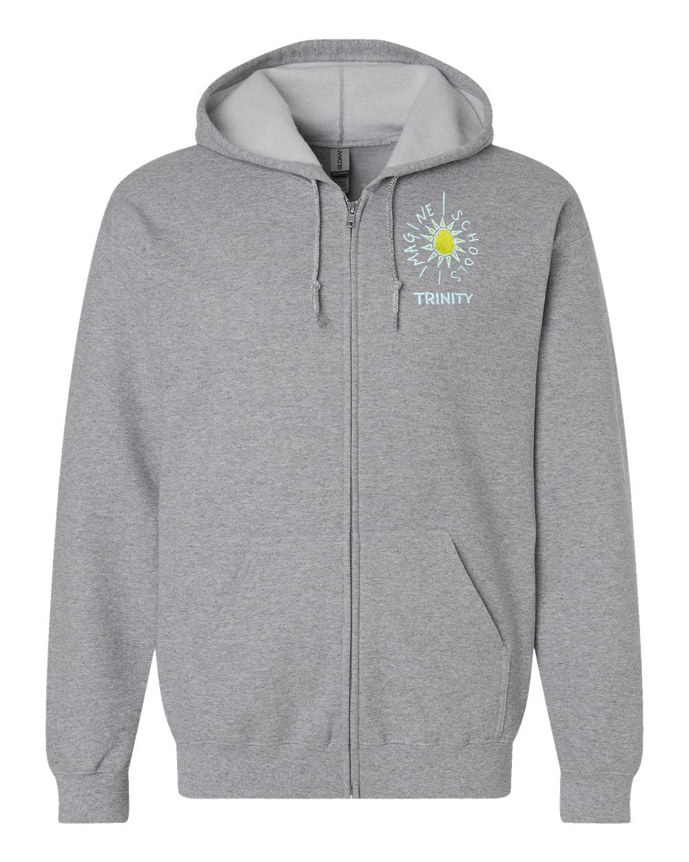 Imagine Trinity Tigers Full-Zip Fleece Hoodie - Sport Grey