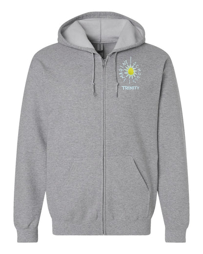 Imagine Trinity Tigers Full-Zip Fleece Hoodie - Sport Grey