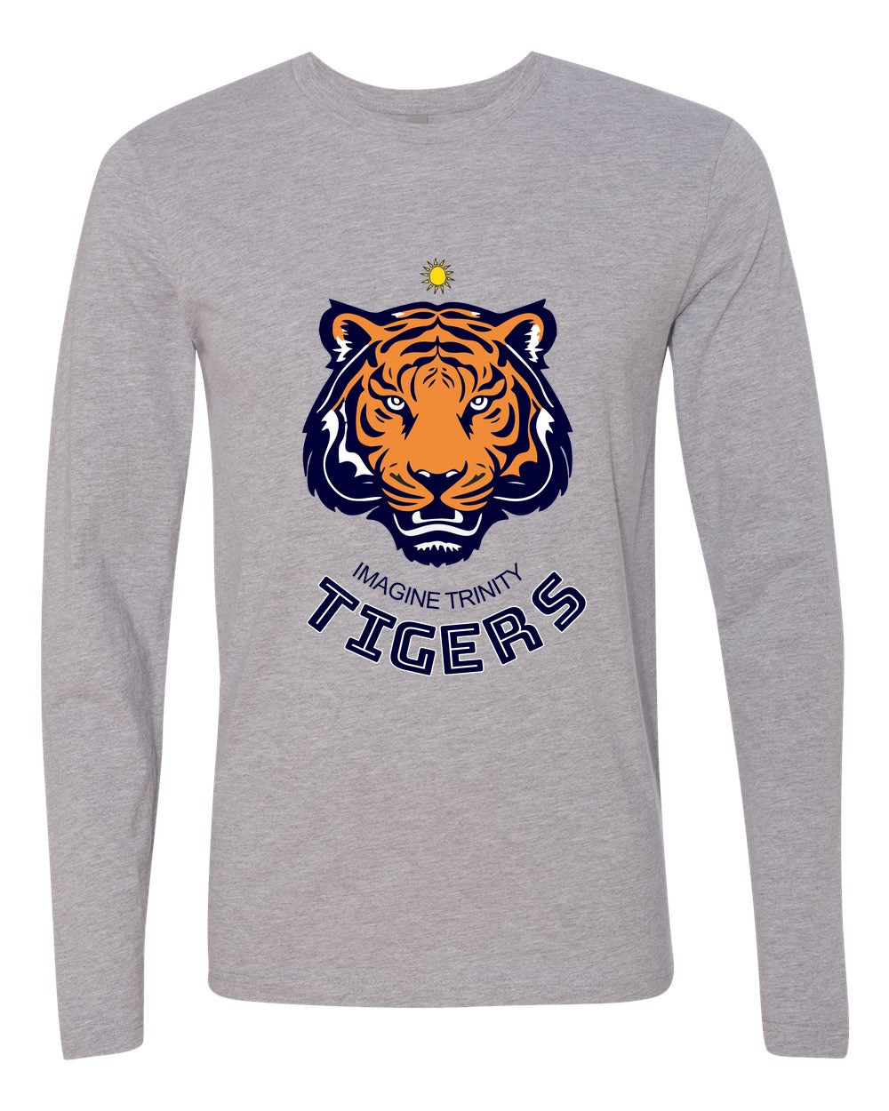 Imagine Trinity Tigers Long Sleeve Tee - Heather Grey