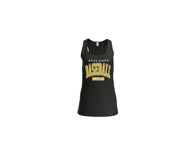 5 Star Baseball Ladies Tank Top