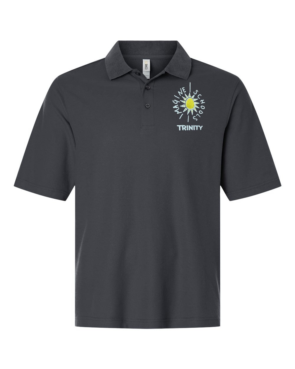 Imagine Trinity Polo (Pique) - Carbon