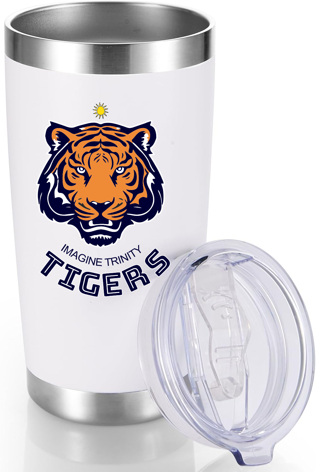 Imagine Trinity Tigers Tumbler 20oz - White