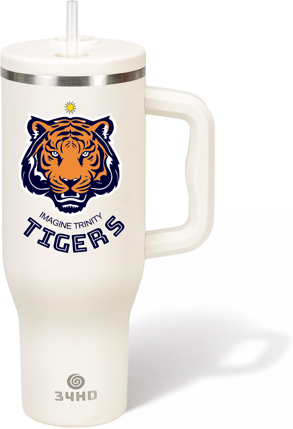 Imagine Trinity Tigers Tumbler 40oz - White